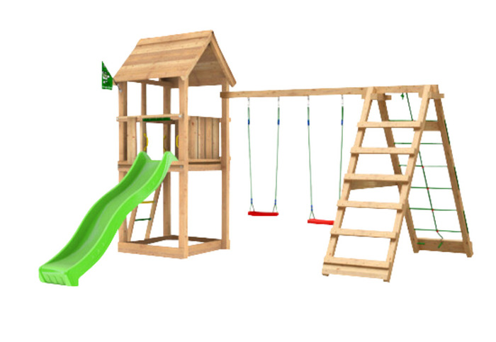 Lektorn Jungle Gym Club m/rutchkana, gungmodul & klättermodul